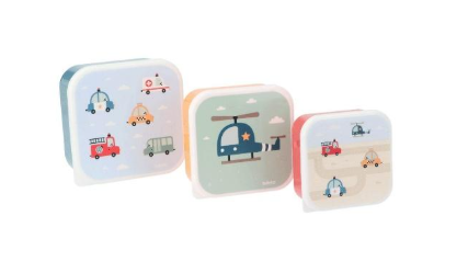 TRES CAJAS DE ALMUERZO