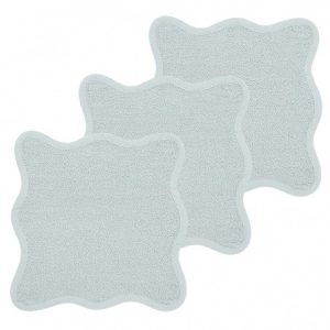 PACK 3 TOALLAS FACIALES 30x30 CM ME-TERRY WAVY GREY BLUE