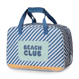BOLSO DE PLAYA CON REJILLA STRIPES BLUES & BEYOND PERSONALIZABLE