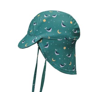 Gorro Playa Bebé Whale Teal