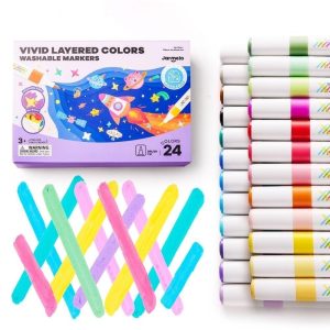 Rotuladores por capas lavables - VIVID COLORED (24 ud.)